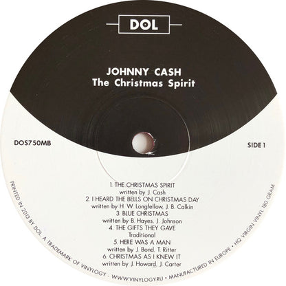 Johnny Cash The Christmas Spirit DOL LP, Album, RE, Red Mint (M) Mint (M)