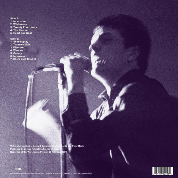 Joy Division - Preston 28 February 1980 | Mint (M) Mint (M) - NEW WAVE *UNOFFICIAL, COLOR*