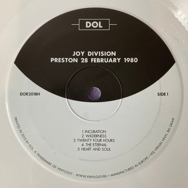 Joy Division Preston 28 February 1980 DOL LP, RE, Unofficial, Whi Mint (M) Mint (M)
