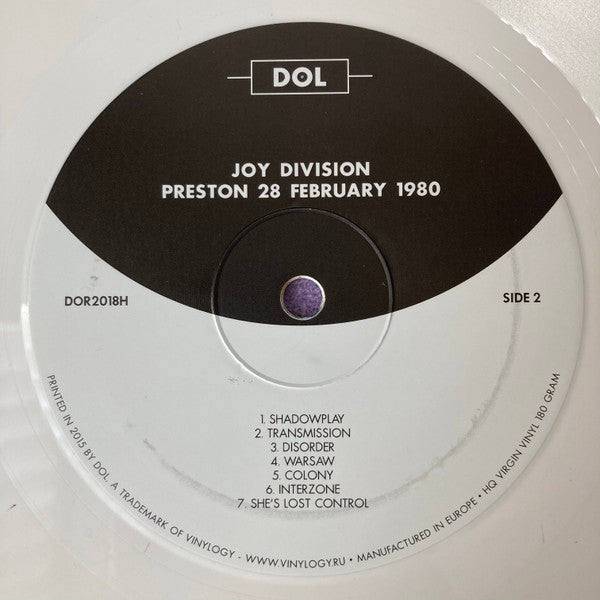 Joy Division - Preston 28 February 1980 | Mint (M) Mint (M) - NEW WAVE *UNOFFICIAL, COLOR*