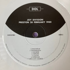 Joy Division Preston 28 February 1980 DOL LP, RE, Unofficial, Whi Mint (M) Mint (M)