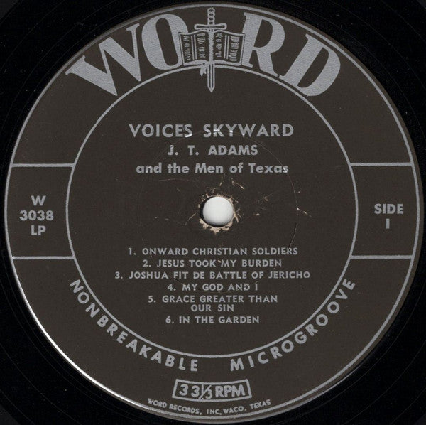 J.T. Adams And The Men Of Texas Voices Skyward Word LP, Hig Very Good Plus (VG+) Very Good Plus (VG+)