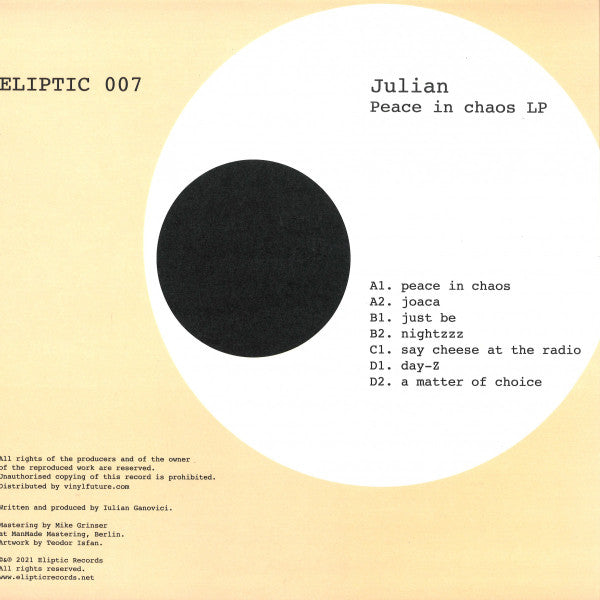 Peace In Chaos LP | Mint (M) Mint (M) - MINIMAL