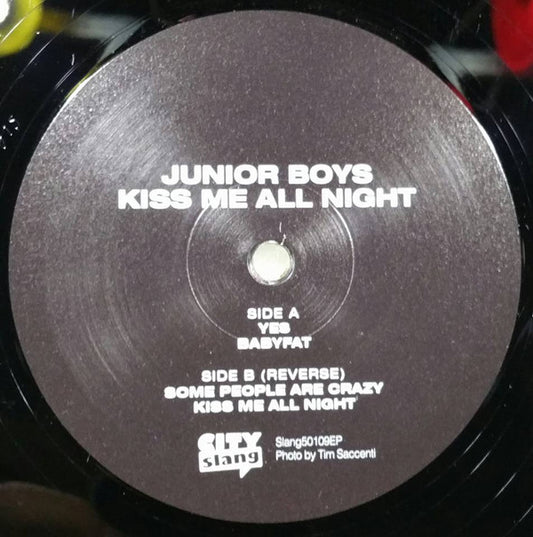 Junior Boys Kiss Me All Night EP City Slang 12", EP, Ltd Mint (M) Generic