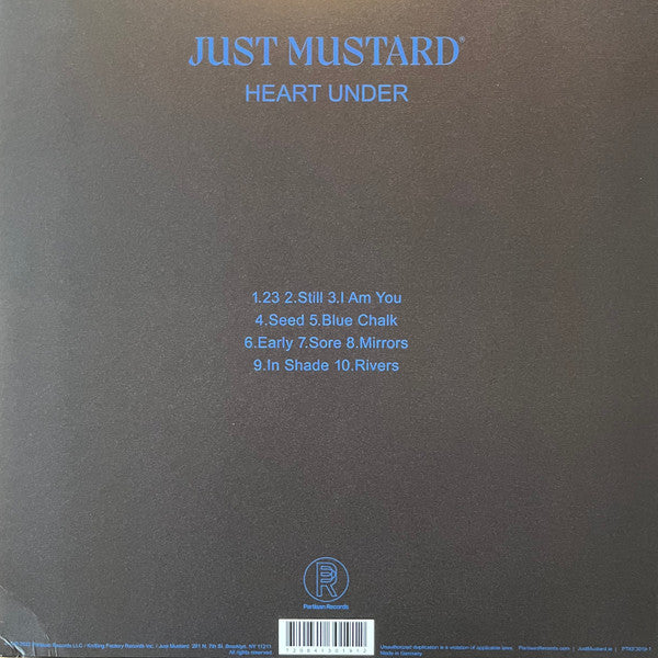 Just Mustard Heart Under Partisan Records, Partisan Records LP, Album, Ltd, Blu Mint (M) Mint (M)