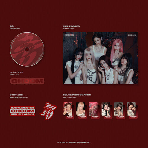 BABYMONSTER - Choom / Choom (POSTER STICKER CD) | Mint (M) Mint (M