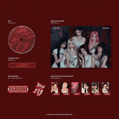 BABYMONSTER - (PRESALE 5/8/26) Choom / Choom (POSTER STICKER CD) | Mint (M) Mint (M) - K-POP *NEW*