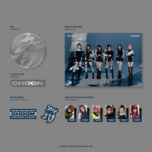 BABYMONSTER - (PRESALE 5/8/26) Choom / Choom (POSTER STICKER CD) | Mint (M) Mint (M) - K-POP *NEW*