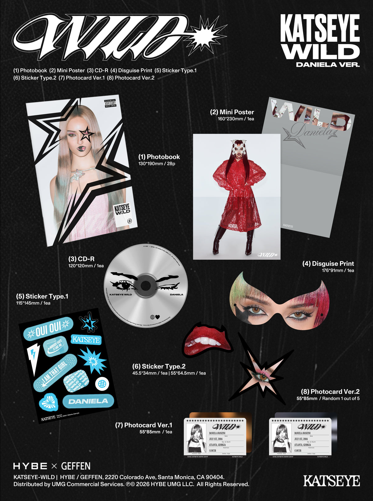 KATSEYE - WILD (Daniela Ver.) [CD] |