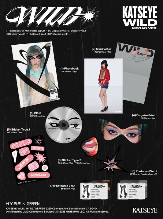 KATSEYE - WILD (Megan Ver.) [CD] |