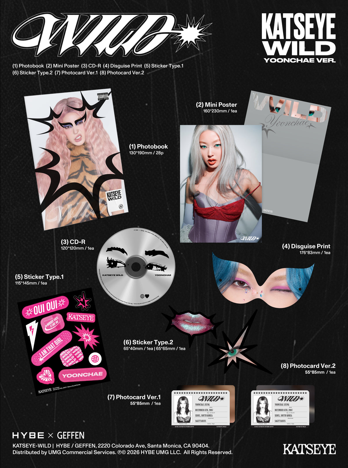 KATSEYE - WILD (Yoonchae Ver.) [CD] |