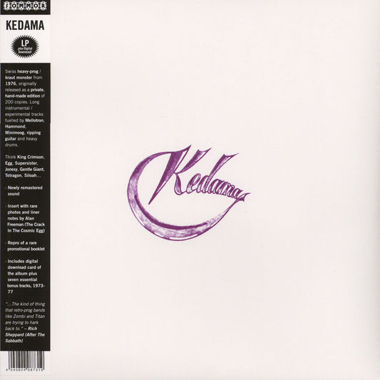 Kedama - Live At Sunrise Studios (VINYL LP) | NEW Mint (M) Mint (M) - ROCK *SEALED*