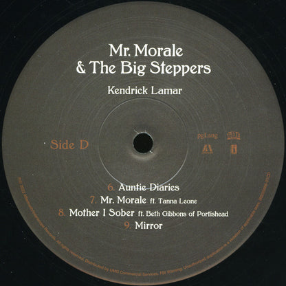 Kendrick Lamar Mr. Morale & The Big Steppers pgLang, Top Dawg Entertainment, Aftermath Entertainment, Interscope Records 2xLP, Album, 180 Mint (M) Mint (M)