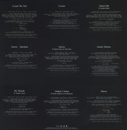Kendrick Lamar Mr. Morale & The Big Steppers pgLang, Top Dawg Entertainment, Aftermath Entertainment, Interscope Records 2xLP, Album, 180 Mint (M) Mint (M)