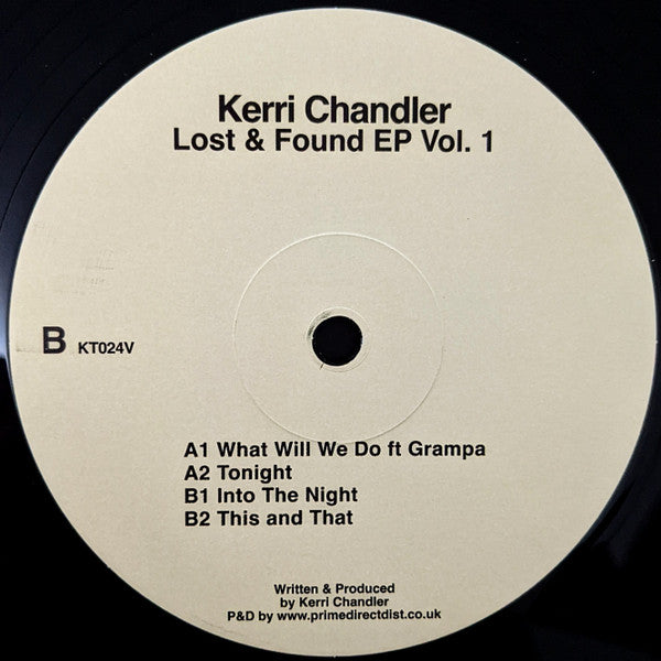Kerri Chandler Lost & Found EP Vol. 1 Kaoz Theory 12", EP Mint (M) Generic