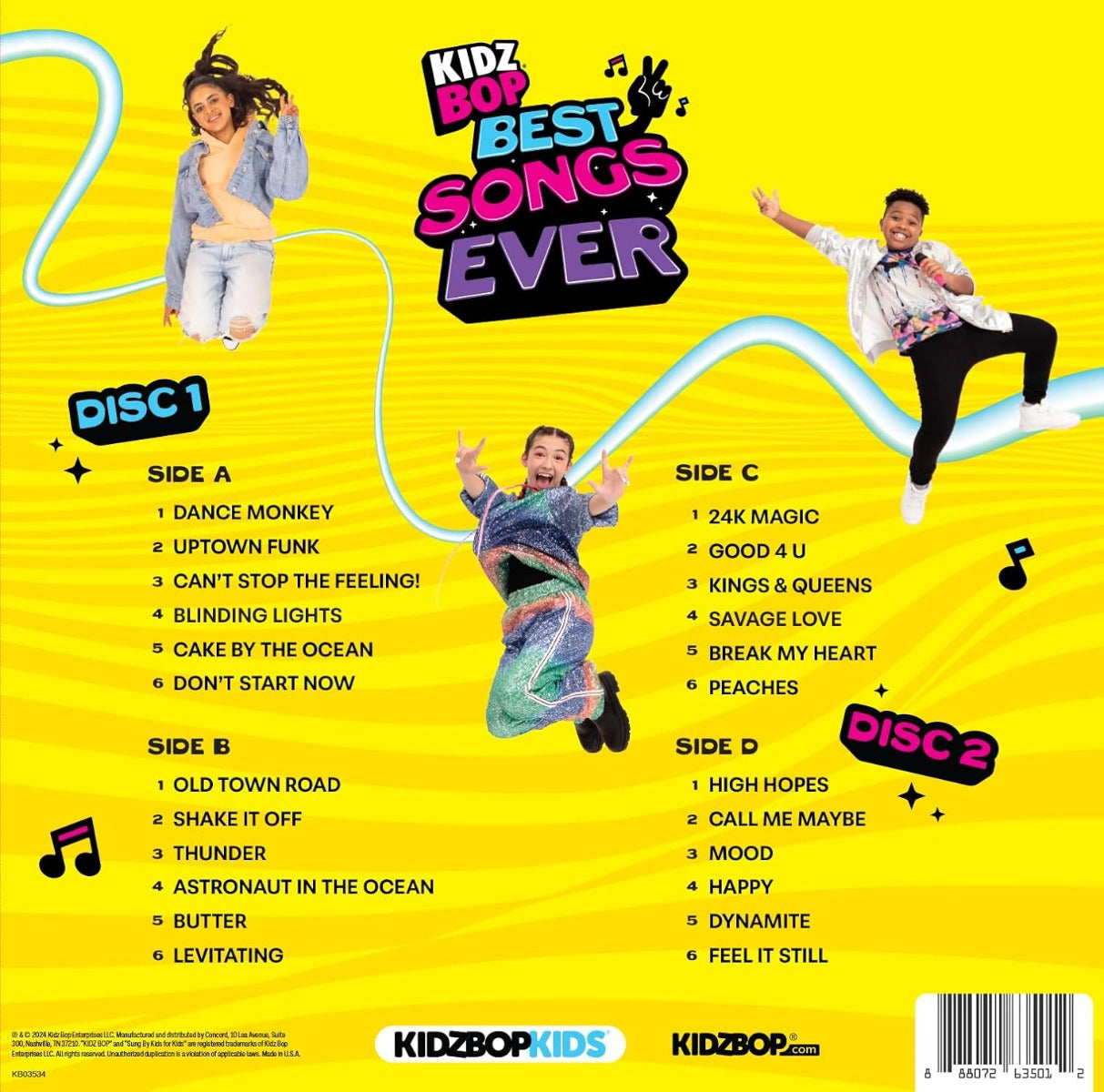 Kidz Bop: Best Songs Ever (Limited Edition, Amazon Exclusive, Translucent Blue Colored Vinyl) (2 Lp's) |