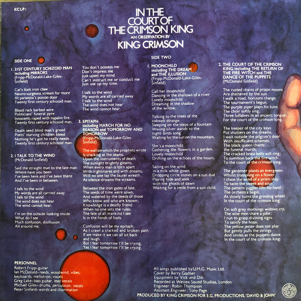 In The Court Of The Crimson King | Mint (M) Mint (M) - ROCK *SEALED*