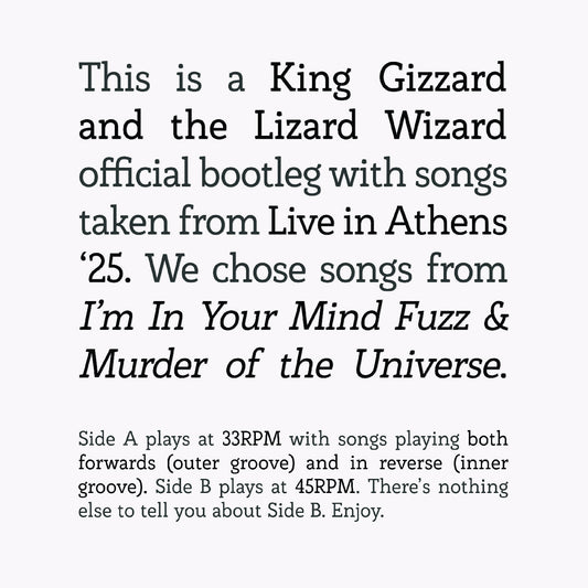 Songs From I'M In Your Mind Fuzz & Murder Of The Universe Live In Athens '25 |