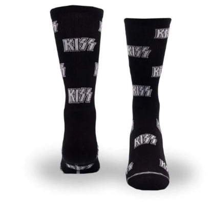 Kiss - Kiss All Over Logo Crew Socks (One Size) |