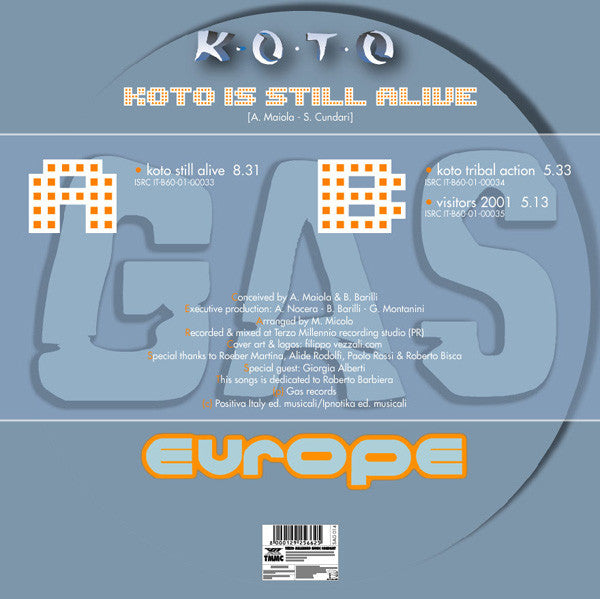 Koto Is Still Alive | Very Good Plus (VG+) Generic - TRANCE / USED *VERY GOOD++*