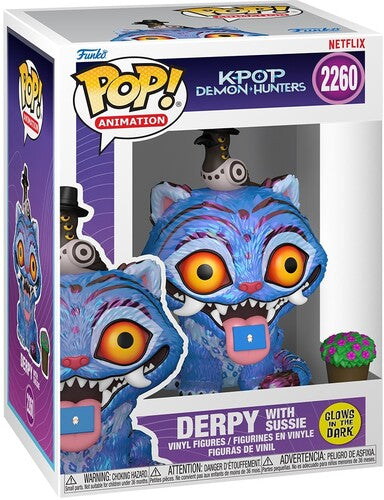 Funko POP! Anime: KPop Demon Hunters - Derpy with Sussie (Glow-in-the-Dark) (KPDH) (Vinyl Figure, Collectible) |