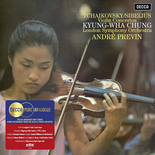 Kyung Wha Chung/London Symphony Orchestra/André Pr - Tchaikovsky & Sibelius Violin Concertos (Decca Pure Analogue Series) (Limited, 180G) [LP] |