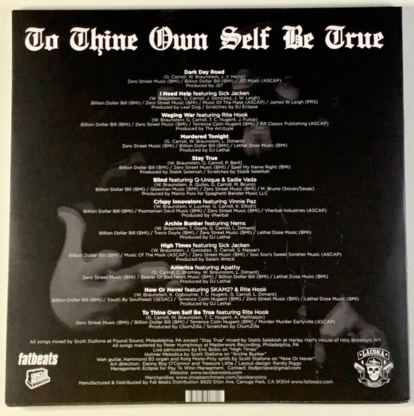 To Thine Own Self Be True | Mint (M) Mint (M) - HIP HOP/RAP