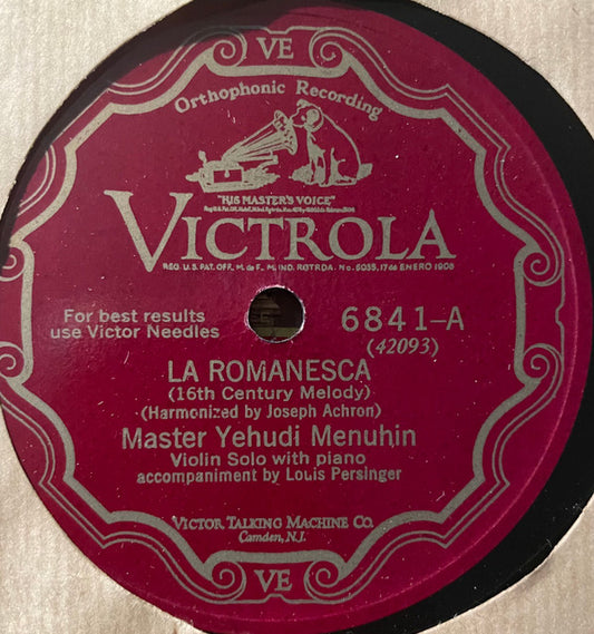 La Romanesca (16th Century Melody) / Sierra Morena (Serenata Andaluza) | Very Good Plus (VG+) Generic