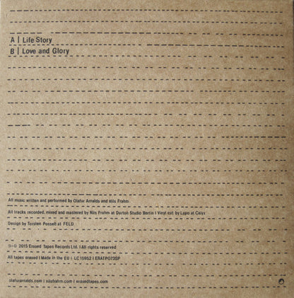 Life Story Love And Glory | Mint (M) Mint (M) - AMBIENT *NEW/7"*
