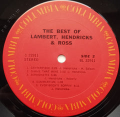 Lambert, Hendricks & Ross The Best Of Lambert, Hendricks & Ross Columbia, Columbia LP, Album, RE Near Mint (NM or M-) Very Good Plus (VG+)