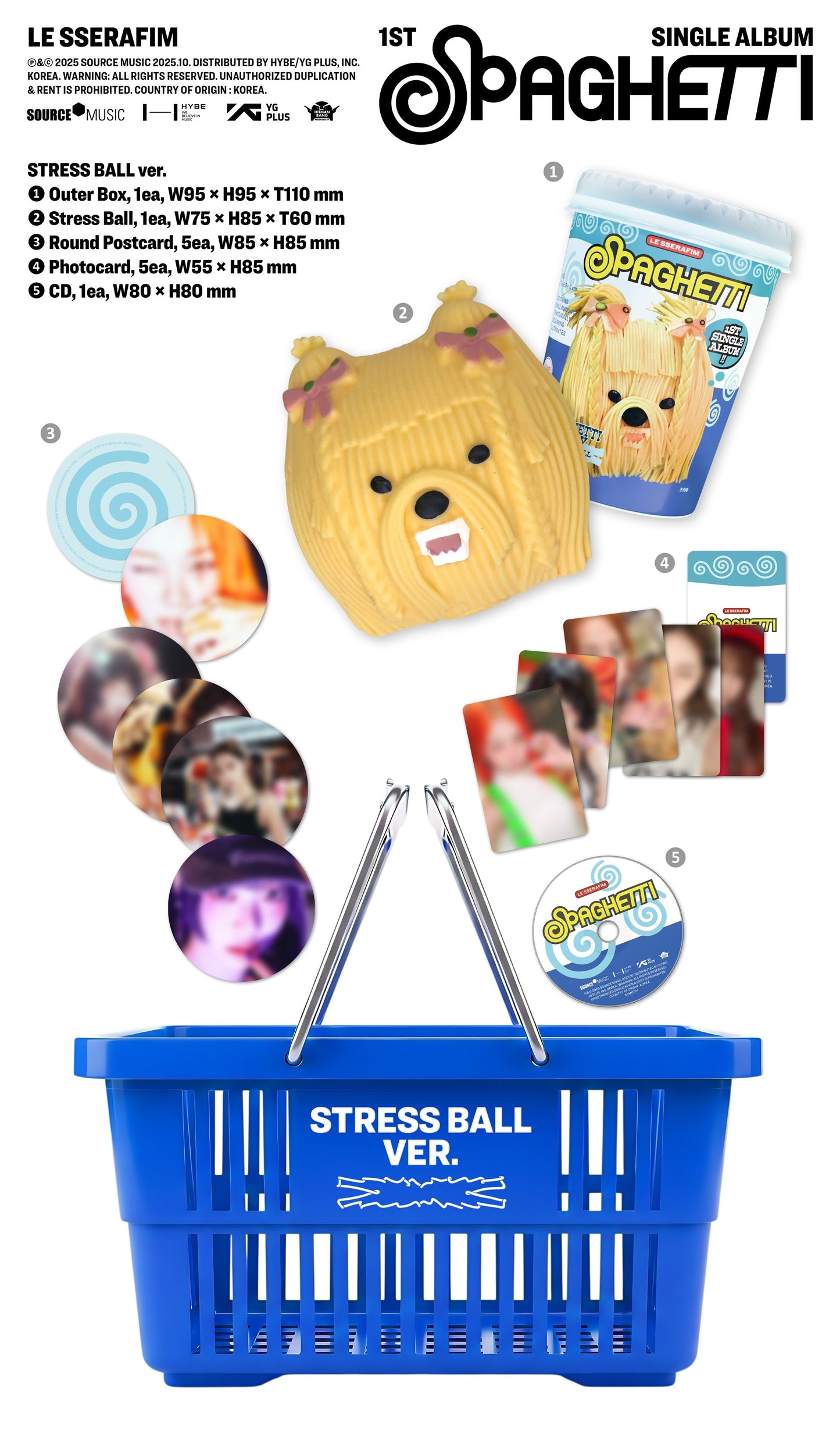 1St Single Album 'Spaghetti' [Stress Ball Ver.] |