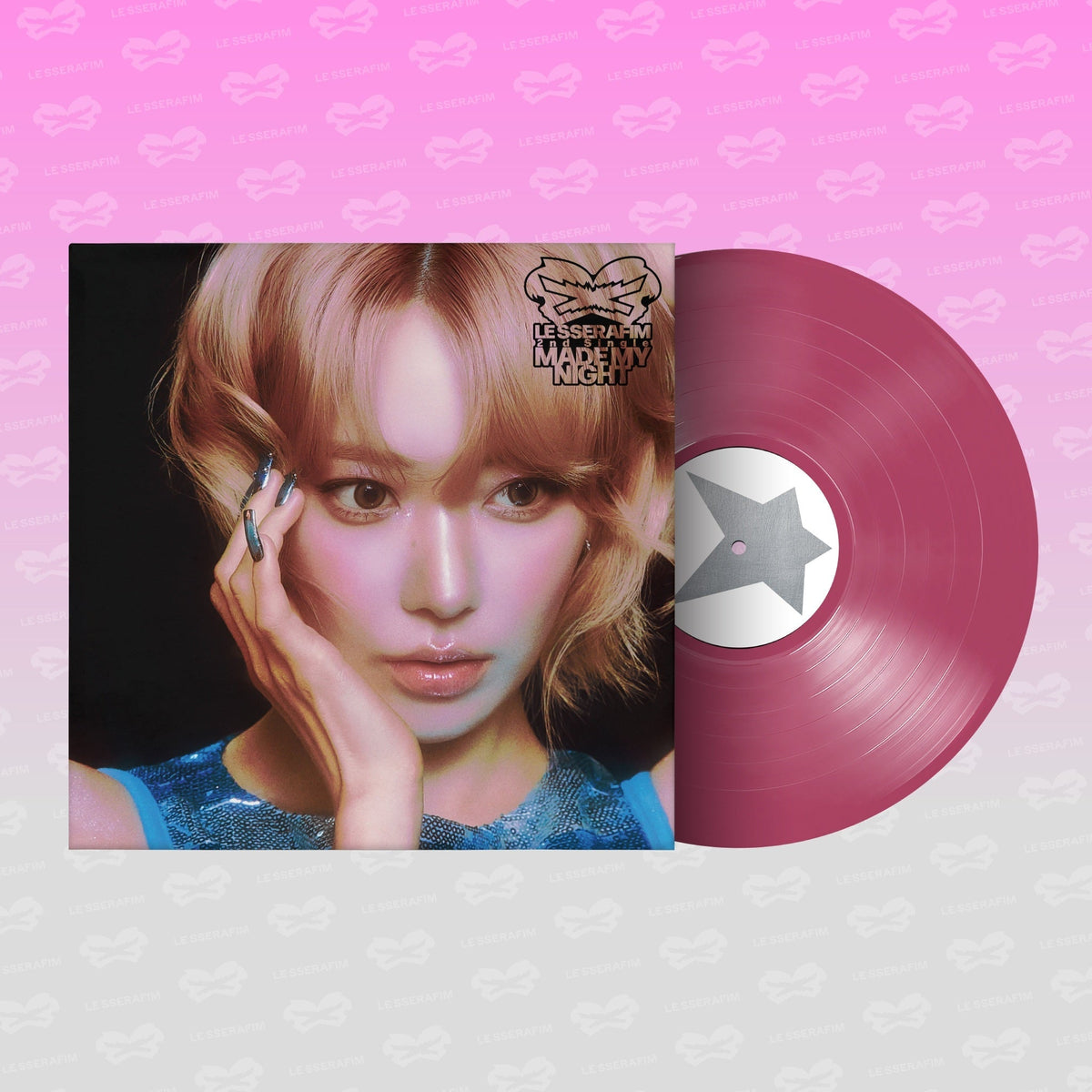 LE SSERAFIM - 2ND Single Album 'Made My Night' Vinyl [Hot Pink Ver.] |