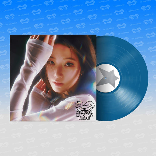 LE SSERAFIM - 2ND Single Album 'Made My Night' Vinyl [Sky Blue Ver.] |