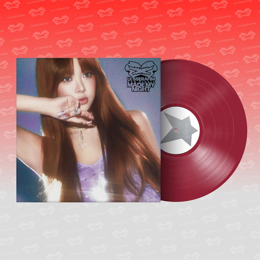 LE SSERAFIM - 2ND Single Album 'Made My Night' Vinyl [Warm Red Ver.] |