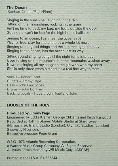 Houses Of The Holy | Mint (M) Mint (M) - ROCK *SEALED*
