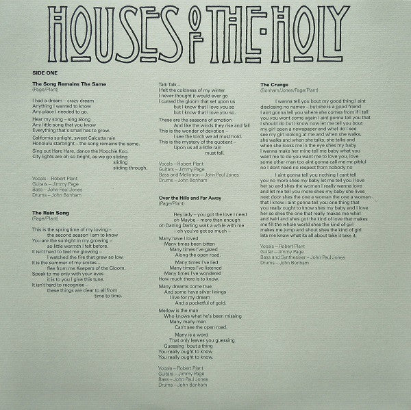 Houses Of The Holy | Mint (M) Mint (M) - ROCK *SEALED*
