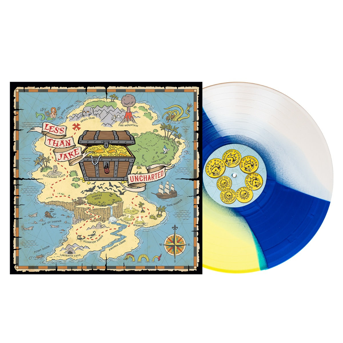 Uncharted (Indie Exclusive, Easter Yellow/Blue/Bone Tri-Stripe Colored Vinyl) |