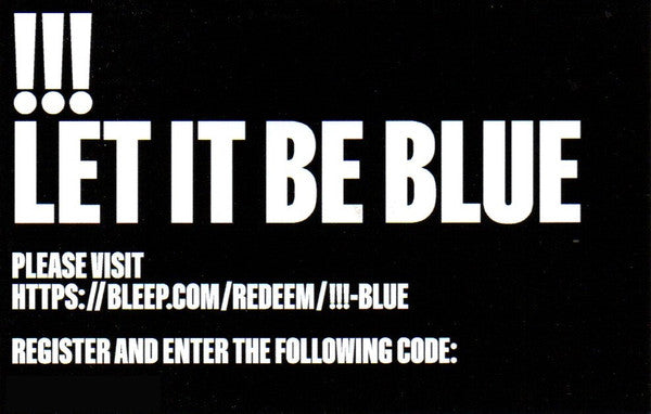 !!! Let It Be Blue Warp Records LP, Album Mint (M) Mint (M)