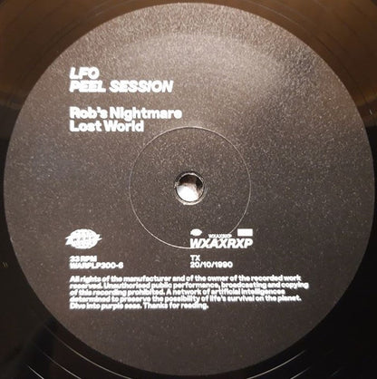 LFO - Peel Session TX 20/10/90 | Mint (M) Mint (M) - EXPERIMENTAL *SEALED*