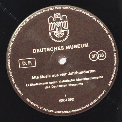 Deutsches Museum - Alte Musik Aus Vier Jahrhunderten | Near Mint (NM) Very Good Plus (VG+)