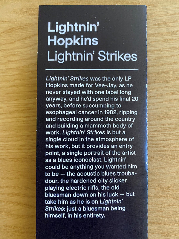Lightnin' Hopkins - Lightnin' Strikes | Mint (M) Mint (M) - JAZZ *VMP*