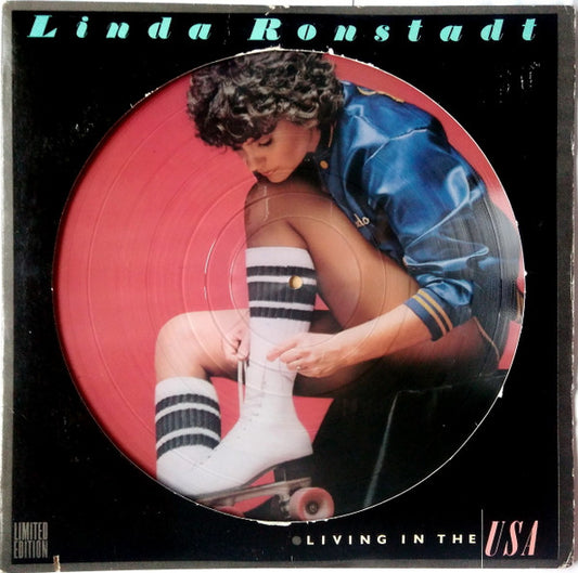 Linda Ronstadt Living In The USA Asylum Records LP, Album, Ltd, Pic Near Mint (NM or M-) Very Good Plus (VG+)