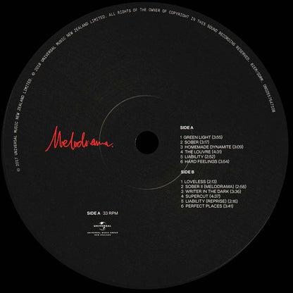 Lorde Melodrama Universal Music Group New Zealand, Universal Music Group New Zealand LP, Album Mint (M) Mint (M)