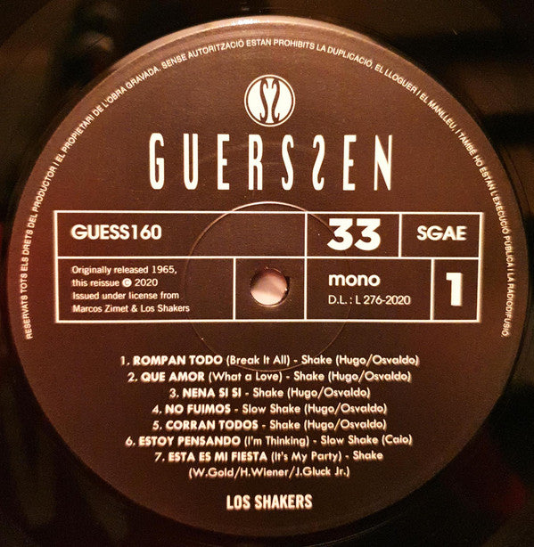 Los Shakers - Los Shakers / Break It All | Mint (M) Mint (M)