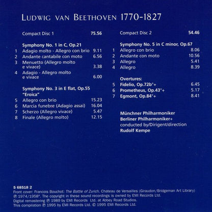 Symphonies Nos. 1 ⬥ 3 "Eroica" ⬥ 5 | Near Mint (NM) Near Mint (NM)