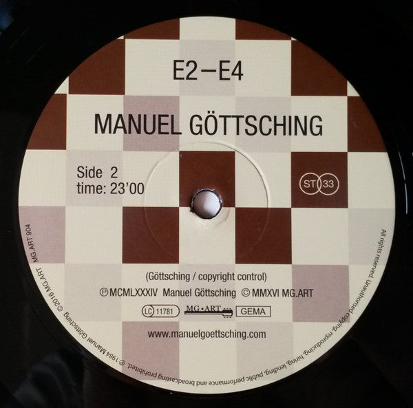Manuel Göttsching E2–E4 MG.ART LP, Album, RE, Emb Mint (M) Mint (M)