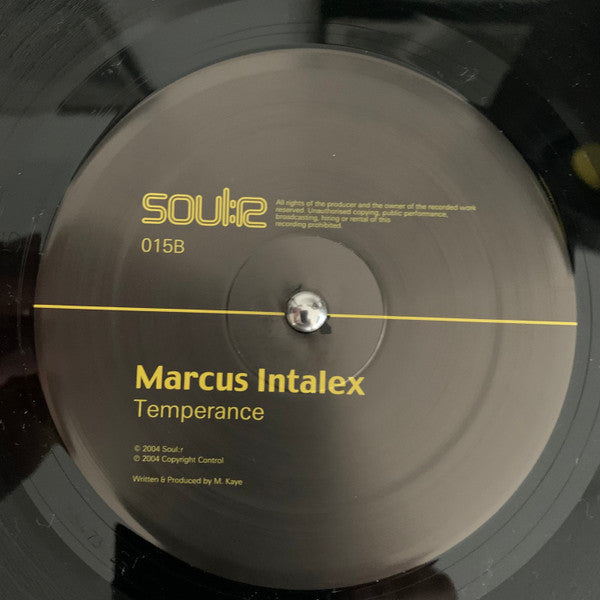 Marcus Intalex Zumbar / Temperance Soul:r 12", RP Mint (M) Mint (M)