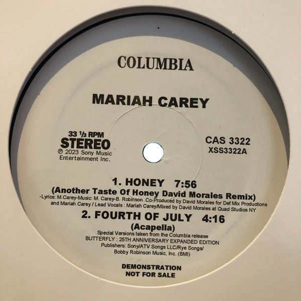 Mariah Carey Honey EP Columbia 12", EP, Promo Mint (M) Generic