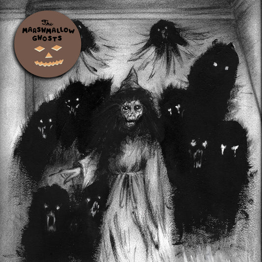 Marshmallow Ghosts - The Witch Hat House |