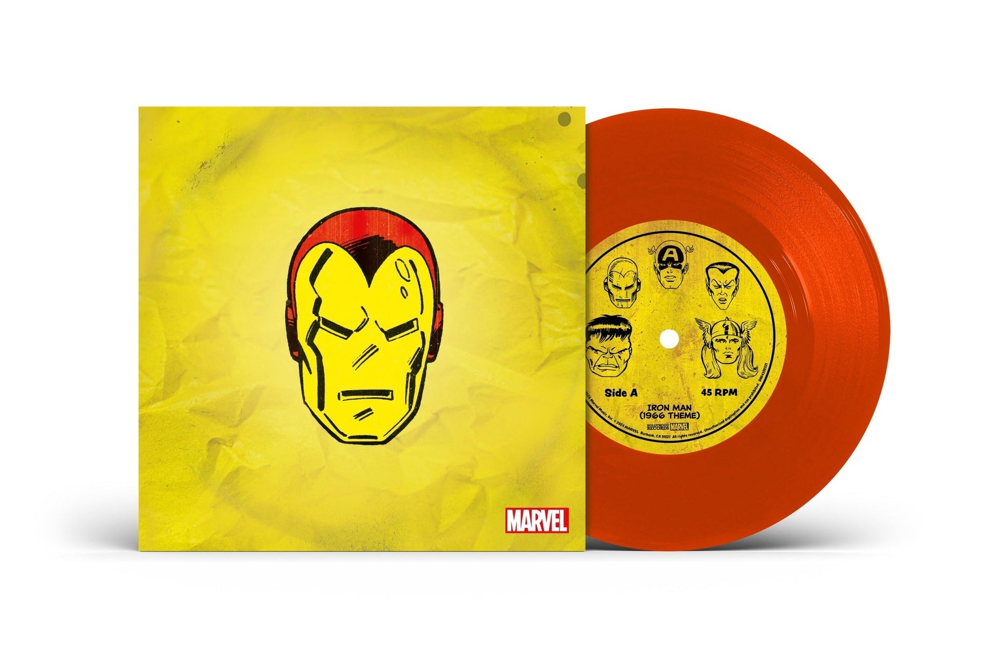 Marvel Chorus - Iron Man (1966 Theme) / Merry Marvel Marching Society [Translucent Red 7" Single] |
